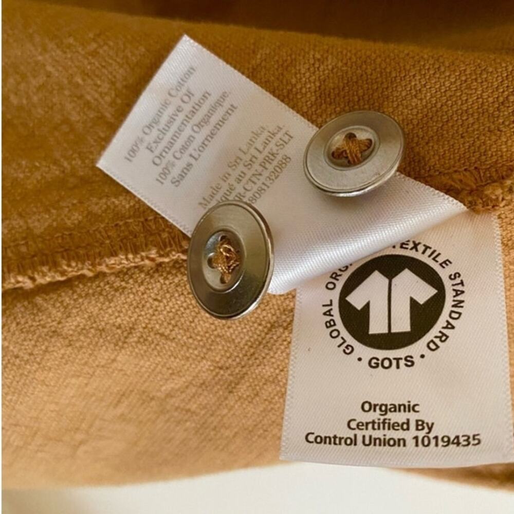 Everlane Canvas Organic Cotton Parka Brown XS Barn Jacket Anorak - Picture 10 of 10